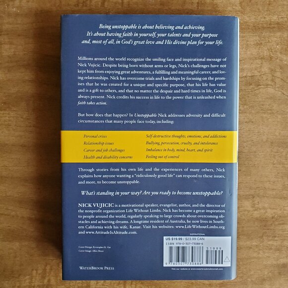 Unstoppable by Nick Vujicic - Picture 2 of 4